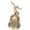 Deer Shape Hand Bell Vintage Plating Process Rustproof Polished Finish