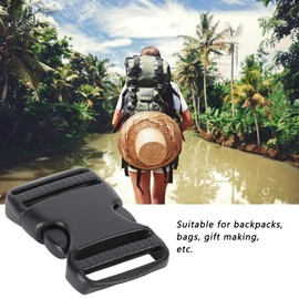 Gavigain 5PCS Quick Release Buckle, Plastic Buckles Heavy Duty Adjustable Strap Buckles Replacement Clips Snaps for Backpack Fanny Pack Belt Dog Collars DIY Craft (32mm)