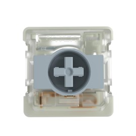 GATERON KS-33 Low Profile 2.0 Silver Switches, 3 Pin Factory Pre-lubed SMD LED for MX Mechanical Keyboard (Silver, 35pcs)