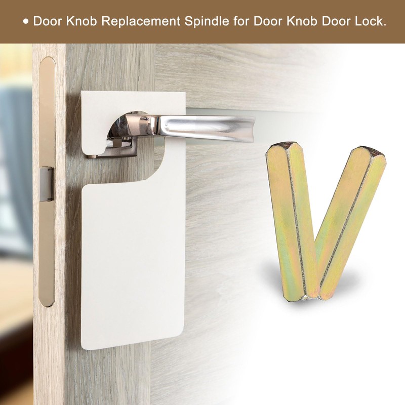 Uxcell Door Knob Spindle - 42mm Long Spare Handle Bar