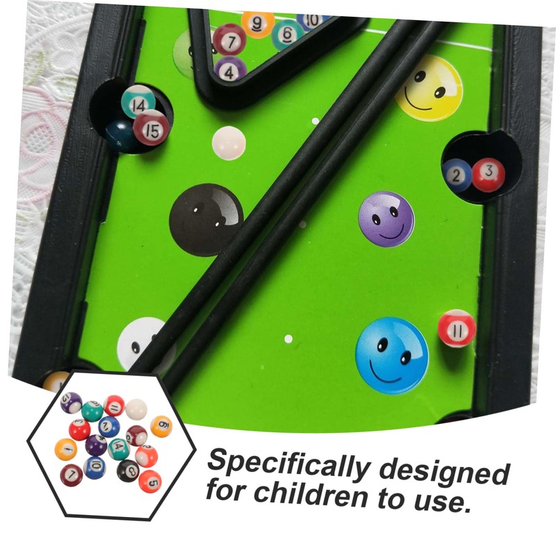 Mikinona 1 Set Mini Billiard Balls Set of Durable Resin