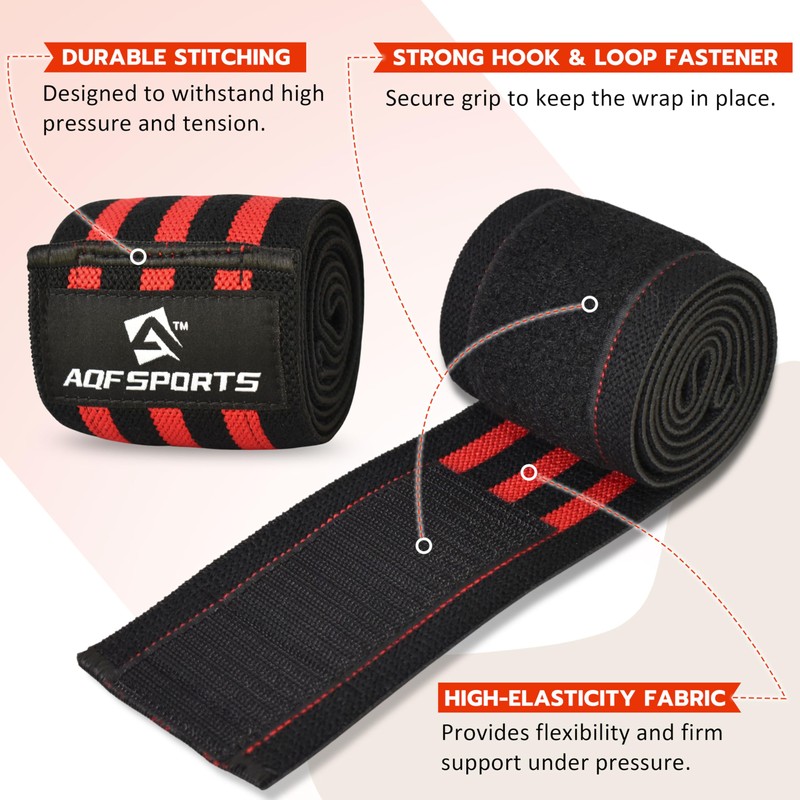 AQF Elbow Wraps for Weightlifting Gym Elbow Support - Heavy
