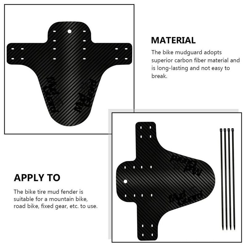 Mud Guard Wear-resistant Mudguard Mountain Accessories Professional Gears , Black