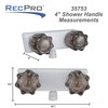 RecPro RV Shower Valve | 4 Inch Shower Diverter |