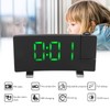 Radio Projection Alarm Clock LED Display Electronic Clock Curved Screen