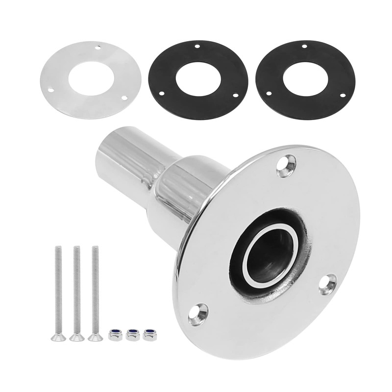 Anxingo 316 stainless steel thru hull/ex-haust fitting 24mm Tube Pipe