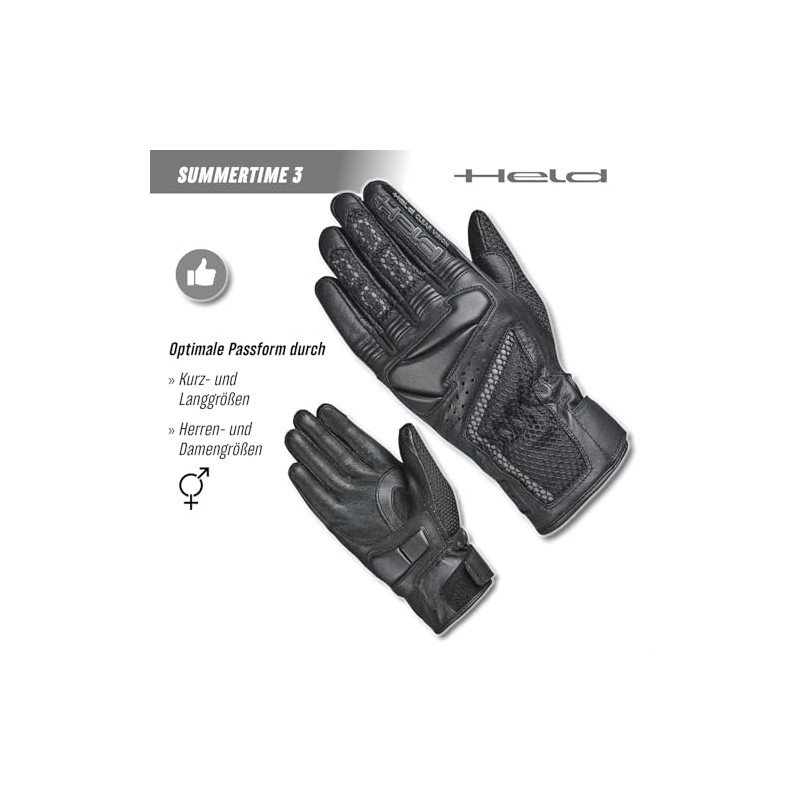 Held Summertime 3 Perforated Motorcycle Gloves