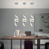 Sovinzert Modern Spiral LED Pendant Lights Kitchen Island, 22W Adjustable