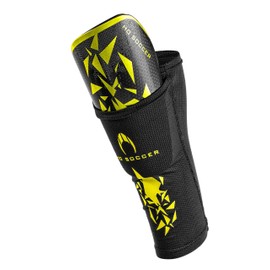 HO Soccer Rebel Shin Pads with Stockings, Black, L