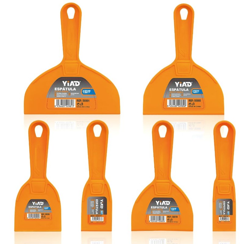 6 Pack Putty Knife 1.5" 2" 3" 4" 5" 6"