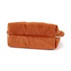 Francfranc Velour Pleated Stand Pouch, orange