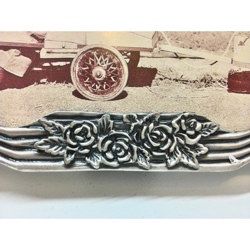 Large Rose Picture Frame/ Floral Picture Frame/ Ribbon Picture Frame