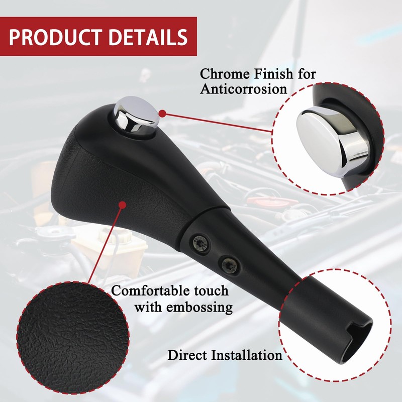 TQPONLY Gear Shift Shifter Knob | Compatible with 2003-2006 Honda