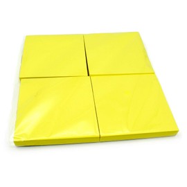 Bright Yellow Sticky Notes 4 Pads Removable Sticky Notes 76x76mm 100 per Pad