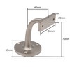 Satin Nickel Handrail Brackets for Stair Bannister Handrail Wood and