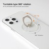 [2 Pack] Transparent Finger Ring Cell Phone Ring Holder Stand,360