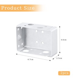 VZU 2PCS Venetian Blind Brackets, Venetian Blind Parts, Blind Brackets Top Fix Fitting, Curtain Track Brackets, Bracket for Venetian Blind Ceiling Fixture(White)
