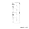 ledscom.de Euro Plug Type C with Textile Cable, Switch, 2