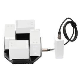 ZITAY USB C Super Fast Charger Smart 4 Channel Station with PD 100W GaN Fast Charger Compatible with Sony NP F970, F550, F570, F750, F980, F770, F960, F530, F330,FM500H