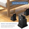 Moendergo Furniture Riser, Table Raiser, 3.4 Inch Bed Height with