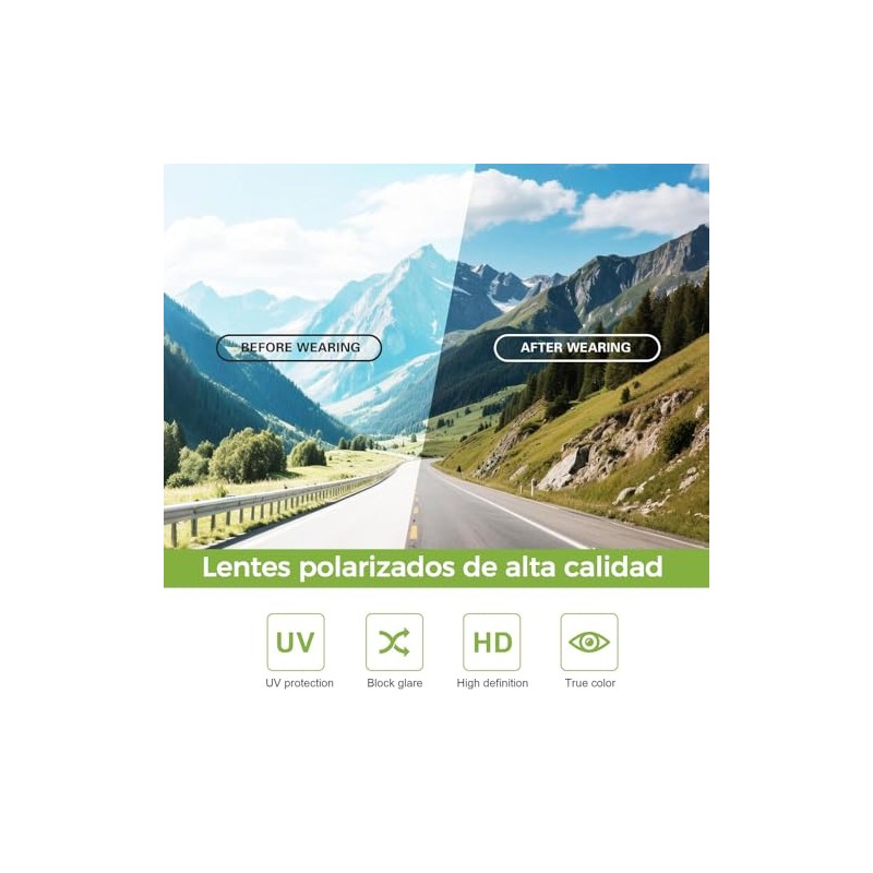 Gafas de Sol Polarizadas, Anteojos de Ciclismo Deportivos