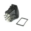 SCI MOMENTARY Rocker Switch, DPDT 6pins, 20 Amps/12vdc, 10 Amps/24vdc,