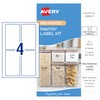 Avery Rectangle Clear A6 Pantry Labels - Food Storage Stickers