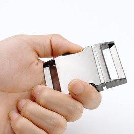 WJUAN Belt Buckle, Zinc Alloy 62 mm Snap Buckle for Men and Women Belts, Backpacks Belt Buckle (Silver), Silver