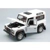 Land Rover Defender, white, model car, ready-made model, Welly 1:24