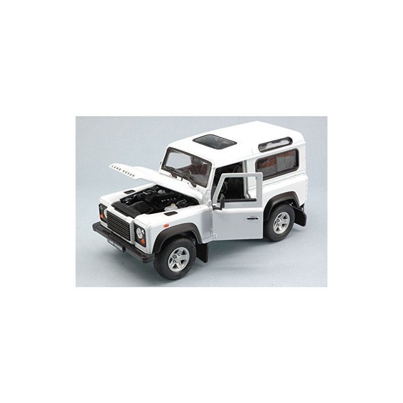 Land Rover Defender, white, model car, ready-made model, Welly 1:24