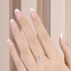 AILLSA Uñas francesas de gel, 180 unidades, uñas francesas rosas,