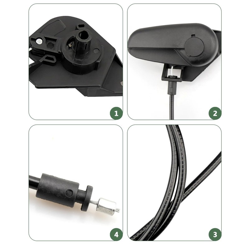 Hood Release Cable Pull Handle Assembly Fit for Ford Fusion