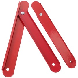 2Pcs Aluminum Alloy Step Ladder Hinge Replacement, red attic Ladder Hinge, Folding Parts, 8.66 * 1.10 * 0.39inch, Accessories for Home DIY and Carpentry