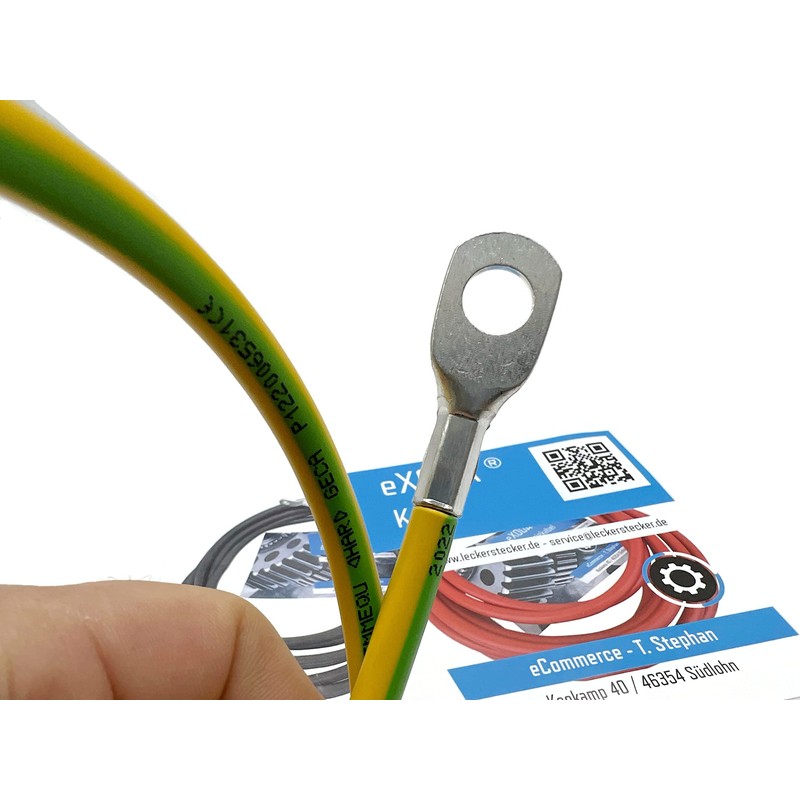 eXODA Earth Cable 60 cm Ground Cable 16 mm² Green/Yellow
