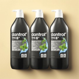 댄트롤 비듬완화 딥클린 박하 솔트 샴푸 820ml 3통 최근생산 Dentrol Dandruff Relief Deep Clean Peppermint Salt Shampoo 820ml 3 Packs Latest Production [820ml x 3 bottles]