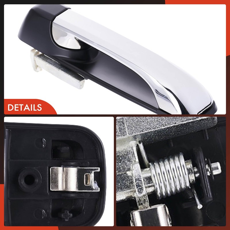 A-Premium Rear Left Driver Side Exterior Door Handle Compatible with