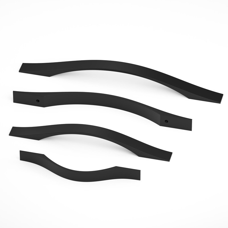 ELEBUILD 10 Pack, 5 Inch(128MM), Matte Black, Cabinet Pulls Cabinet