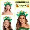 Gangel St Patricks Day Headbands Green Bow Hairband Bows Hair