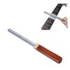 Guitar Fret Crowning File Chrome Plated Solid Wood Handle Fret