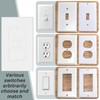 70 Pcs Wall Insulation Gasket Rectangle Wall Plate Outlet Sealers