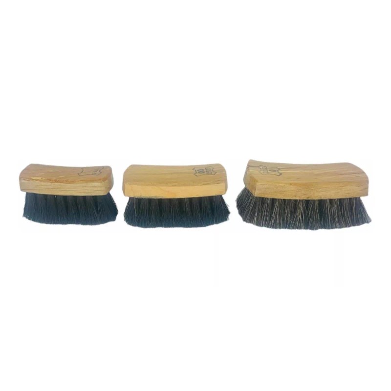 Lux-z Cepillos De Cerdas Naturales Para Bolear Calzado Pack De