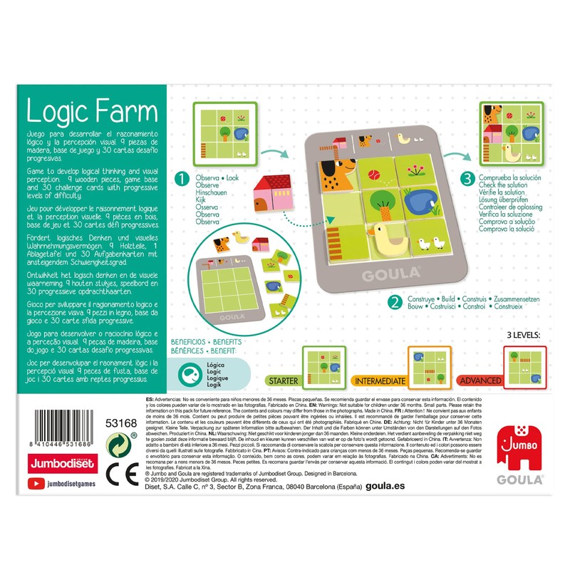 Dujardin 53168 Goula Logic Farm, Multi-Colour