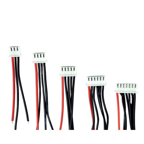 Youme 22 AWG 2S 3S 4S 5S 6S Lipo Battery Balance Charger Cable JST XH Connector Adapter Plug (10pcs 2s-6s(Each 2pcs))