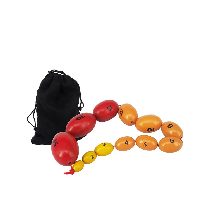 Prader Wooden Orchidometer, Prader Balls, Endocrine Rosary for Measuring Scrotum