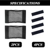 Lecctso 2PCS Small Cargo Net, Cargo Netting, 15.7 X 9.8