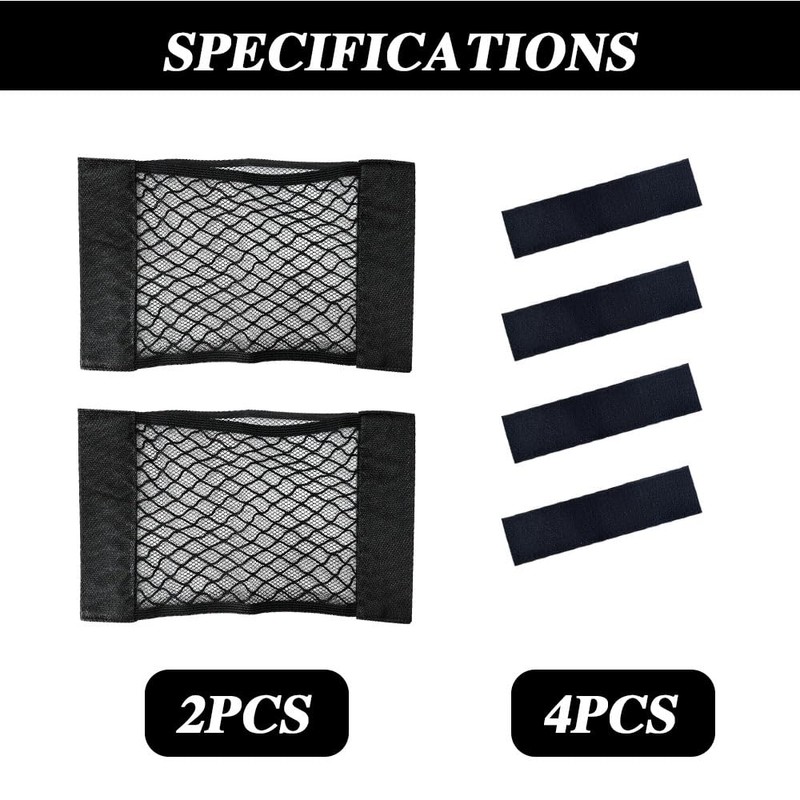 Lecctso 2PCS Small Cargo Net, Cargo Netting, 15.7 X 9.8