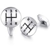 HONEY BEAR Herren Manschettenknöpfe Hochzeit Cufflinks Brennstoffmesser - Form Manschettenknopf
