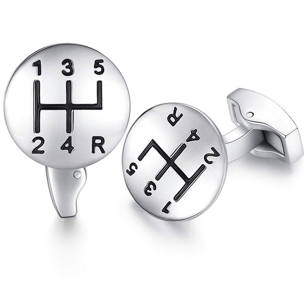 HONEY BEAR Herren Manschettenknöpfe Hochzeit Cufflinks Brennstoffmesser - Form Manschettenknopf