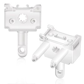 2 Pcs Vertical Blinds Replacement Parts ABS Material White Window Blinds Replacement Parts Control Replacement Repair Accessories