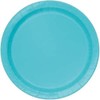 Unique 46855EU Eco-Friendly Paper Plates-23 cm-Teal Colour-8 Count (Pack of
